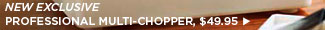 NEW EXCLUSIVE PROFESSIONAL MULTI-CHOPPER, $49.95
