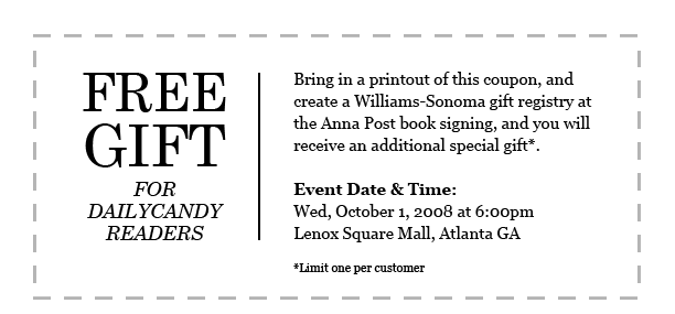 FREE GIFT FOR DAILYCANDY READERS