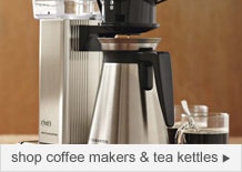 shop coffee makers & teakettles