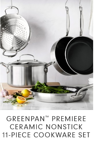 GREENPAN™ PREMIERE CERAMIC NONSTICK 11-PIECE COOKWARE SET