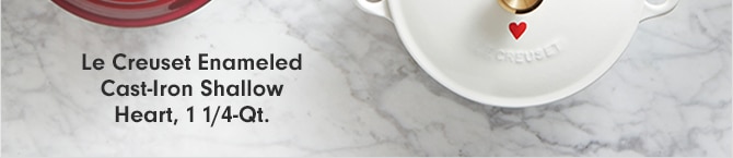 Le Creuset Enameled Cast-Iron Shallow Heart, 1 1/4-Qt.
