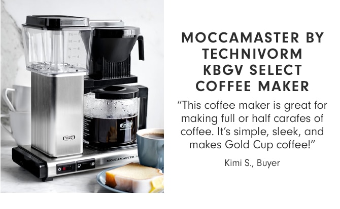 MOCCAMASTER TECHNIVORM KBGV SELECT COFEE MAKER
