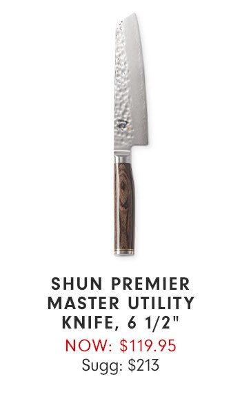SHUN PREMIER MASTER UTILITY KNIFE, 6 1/2” - NOW: $119.95