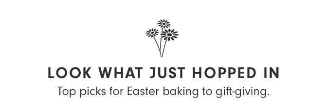 LOOK WHAT JUST HOPPED IN - Top picks for Easter baking to gift-giving