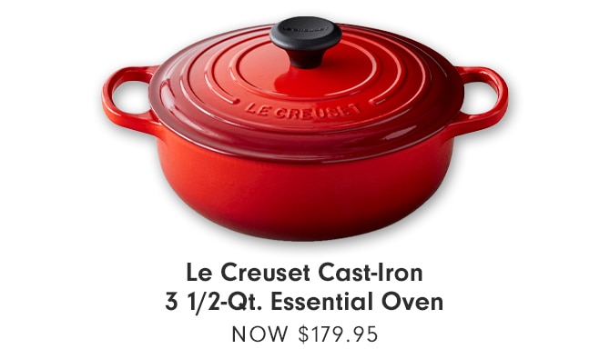 Le Creuset Cast-Iron 3 1/2-Qt. Essential Oven - NOW $179.95