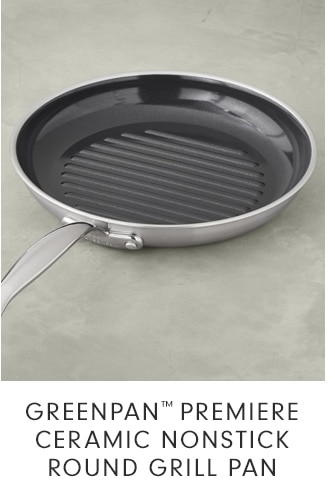 GREENPAN™ PREMIERE *CERAMIC NONSTICK ROUND GRILL PAN