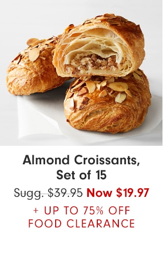 Almond Croissants, Set of 15 - Now $19.97 + UP TO 75% OFF FOOD CLEARANCE