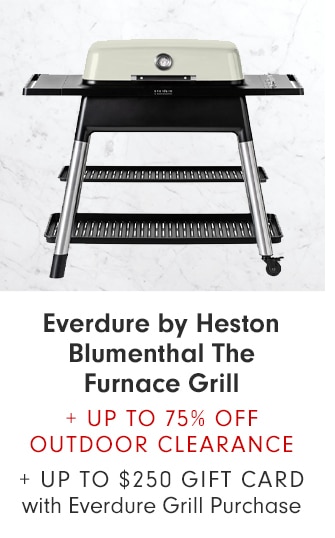 Everdure by Heston Blumenthal The Furnace Grill + UP TO 75% OFF OUTDOOR CLEARANCE + UP TO $250 GIFT CARD with Everdure Grill Purchase