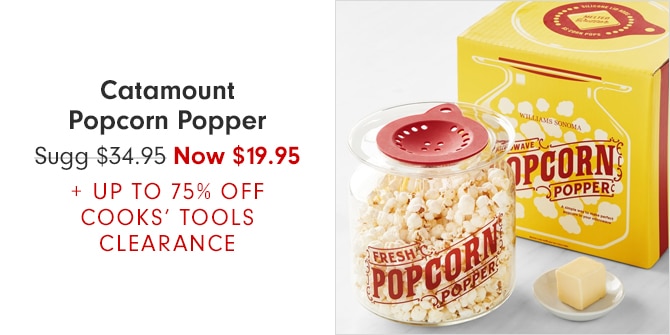 Catamount Popcorn Popper - Now $19.95 + UP TO 75% OFF COOKS’ TOOLS CLEARANCE