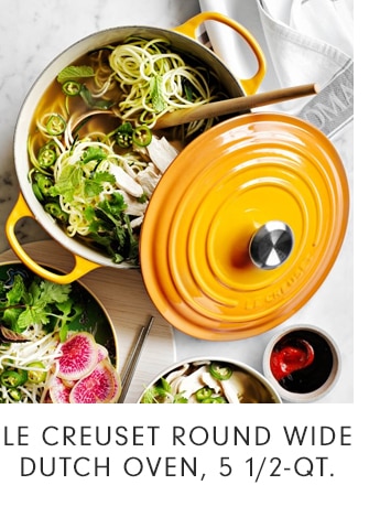 LE CREUSET ROUND WIDE DUTCH OVEN, 5 1/2-QT.
