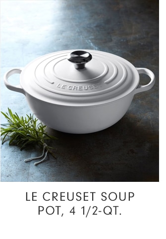 LE CREUSET SOUP POT, 4 1/2-QT.