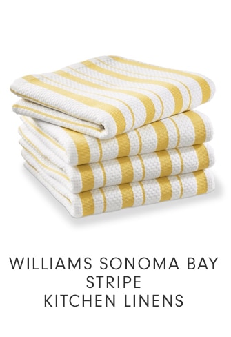 WILLIAMS SONOMA BAY STRIPE KITCHEN LINENS