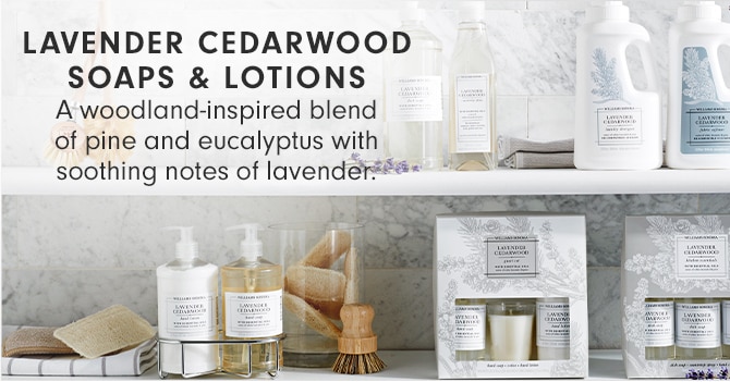 LAVENDER CEDARWOOD SOAPS & LOTIONS