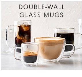 DOUBLE-WALL GLASS MUGS