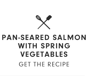 PAN-SEARED SALMON WITH SPRING VEGETABLES - GET THE RECIPE