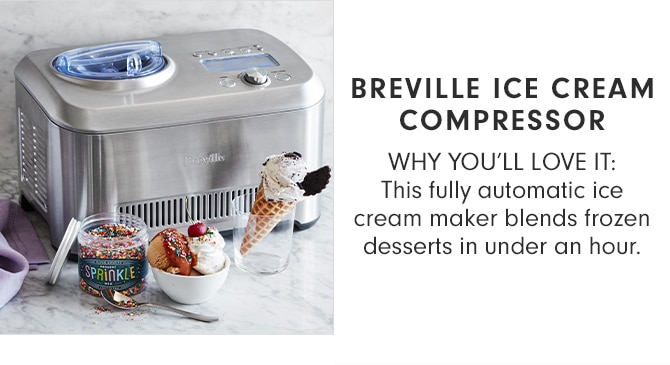 BREVILLE ICE CREAM COMPRESSOR