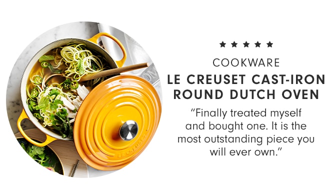 COOKWARE - LE CREUSET CAST-IRON ROUND DUTCH OVEN
