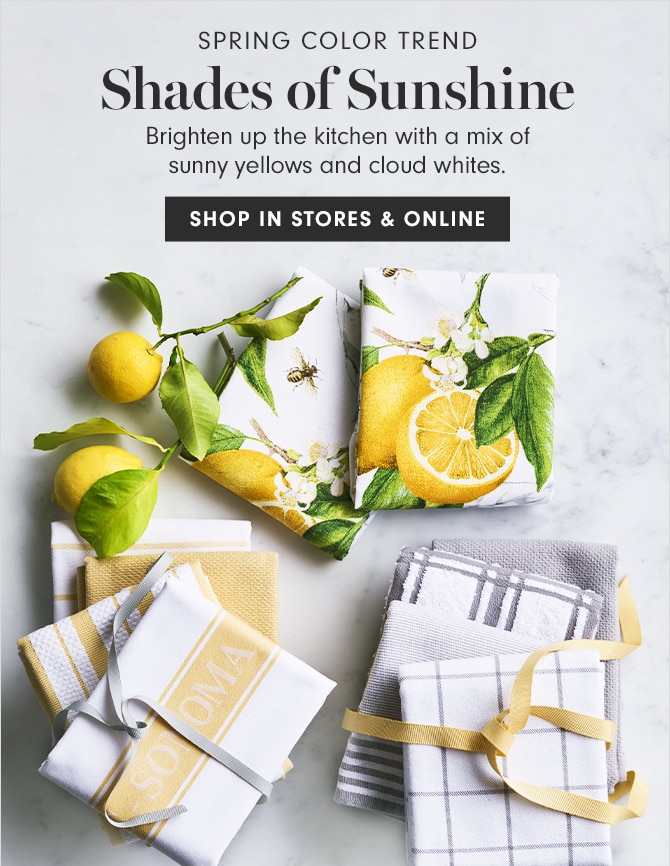 SPRING COLOR TREND - Shades of Sunshine - SHOP IN STORES & ONLINE