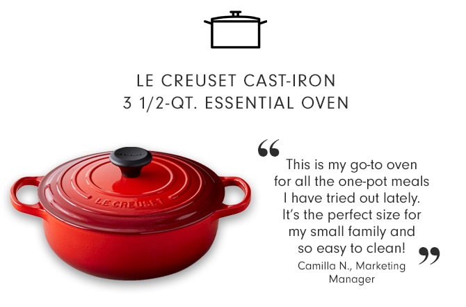 LE CREUSET CAST-IRON 3 1/2-QT. ESSENTIAL OVEN