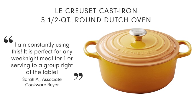 LE CREUSET CAST-IRON 5 1/2-QT. ROUND DUTCH OVEN