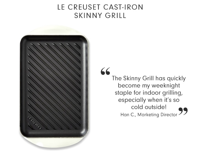 LE CREUSET CAST-IRON SKINNY GRILL