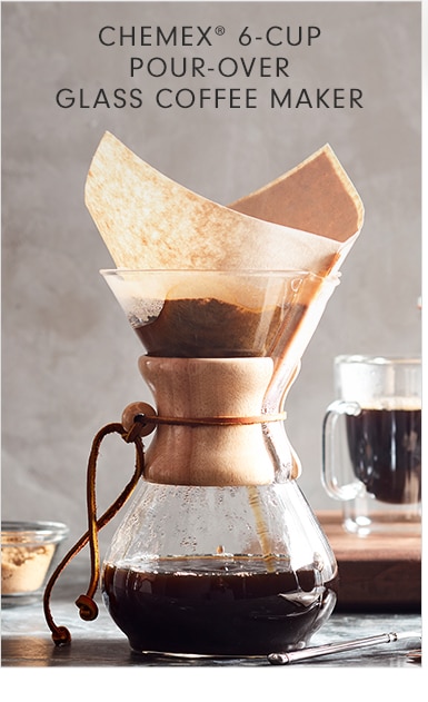 CHEMEX® 6-CUP POUR-OVER GLASS COFFEE MAKER