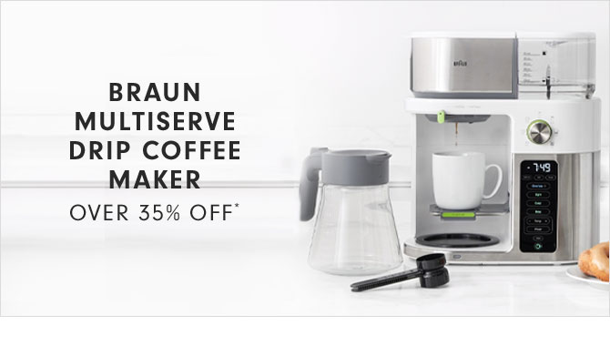 BRAUM MULTISERVE DRIP COFFEE MAKER - OVER 35% OFF*