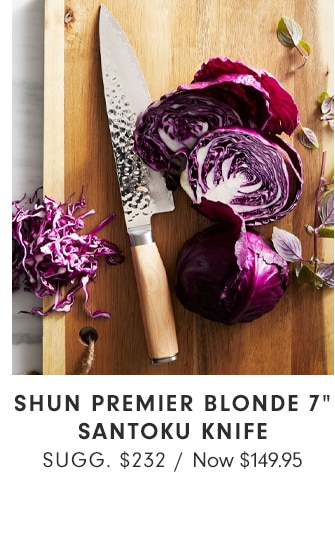 SHUN PREMIER BLONDE 7” SANTOKU KNIFE - Now $149.95