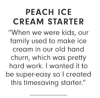 PEACH ICE CREAM STARTER