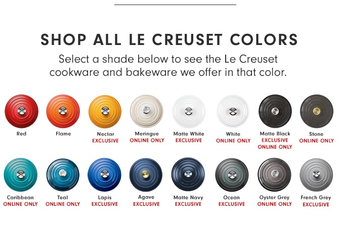 SHOP ALL LE CREUSET COLORS