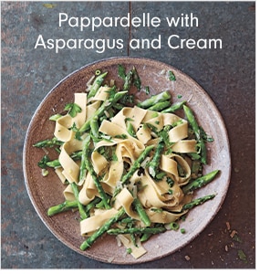 Pappardelle with Asparagus and Cream