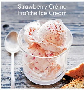 Strawberry-Crème Fraîche Ice Cream
