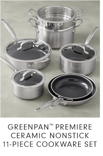 GREENPAN™ PREMIERE CERAMIC NONSTICK 11-PIECE COOKWARE SET