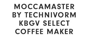 MOCCAMASTER BY TECHNIVORM KBGV SELECT COFFEE MAKER