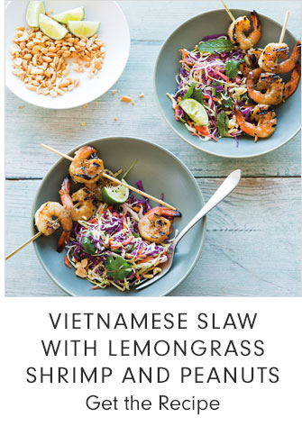 VIETNAMESE SLAW WITH LEMONGRASS SHRIMP AND PEANUTS - Get the Recipe