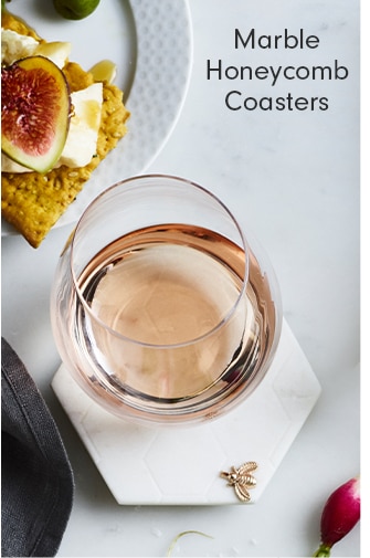 Marble Honeycomb Coasters