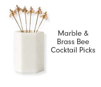 Marble & Brass Bee Cocktail Picks