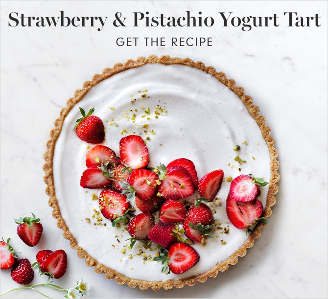 Strawberry & Pistachio Yogurt Tart - GET THE RECIPE