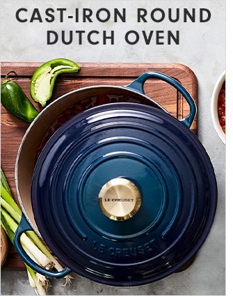 CAST-IRON ROUND DUTCH OVEN