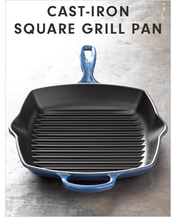 CAST-IRON SQUARE GRILL PAN