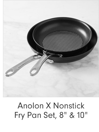 Anolon X Nonstick Fry Pan Set, 8" & 10"