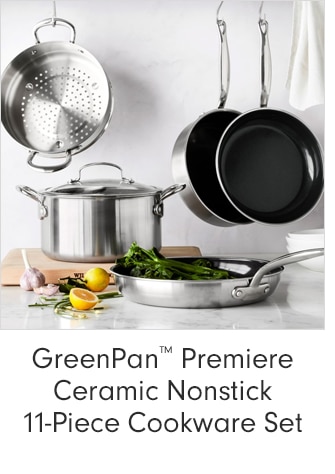 GreenPan™ Premiere Ceramic Nonstick 11-Piece Cookware Set