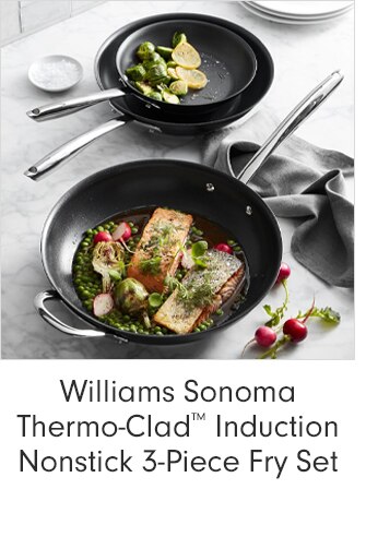 Williams Sonoma Thermo-Clad™ Induction Nonstick 3-Piece Fry Set