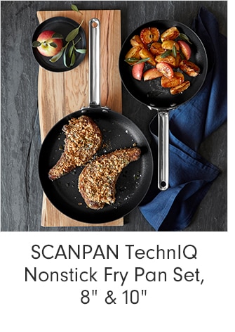 SCANPAN TechnIQ Nonstick Fry Pan Set, 8" & 10"