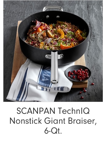 SCANPAN TechnIQ Nonstick Giant Braiser, 6-Qt.