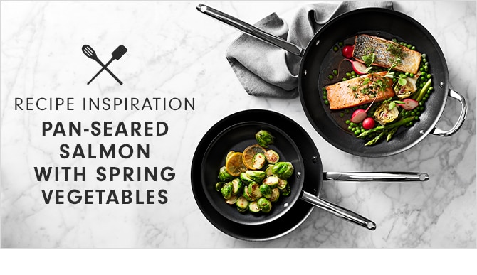 RECIPE INSPIRATION - PAN-SEARED SALMON WITH SPRING VEGETABLES