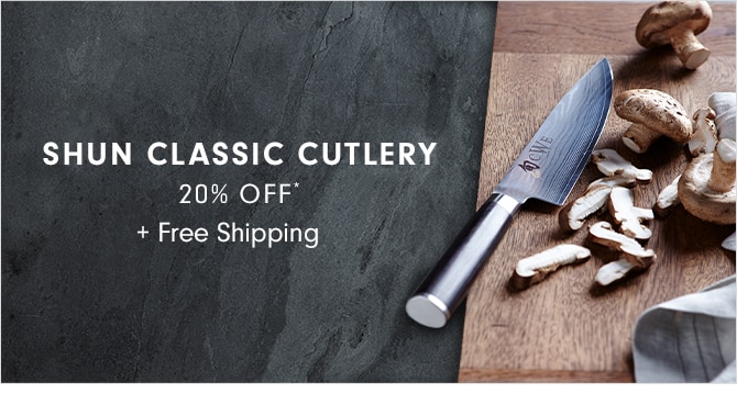 SHUN CLASSIC CUTLERY - 20% OFF* + Free Shipping