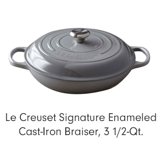Le Creuset Signature Enameled Cast Iron Braiser, 3 1/2-Qt.