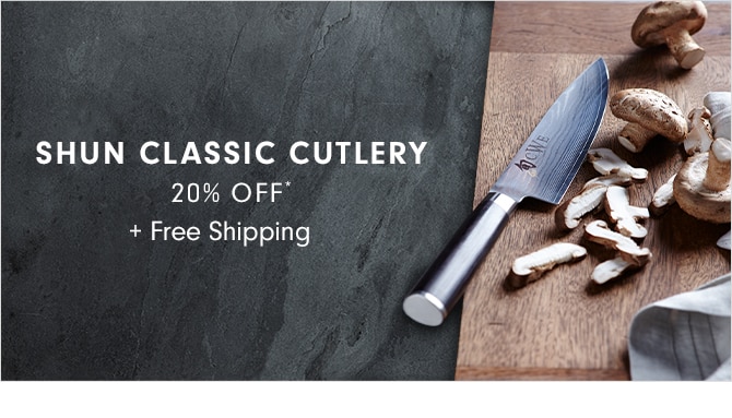 SHUN CLASSIC CUTLERY - 20% OFF* + FREE SHIPPING