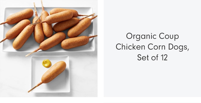 Organic Coup Chicken Corn Dogs, Set of 12